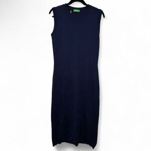 United Colors of Benetton Green B Sustainable Sleeveless Knit bodycon Dress S